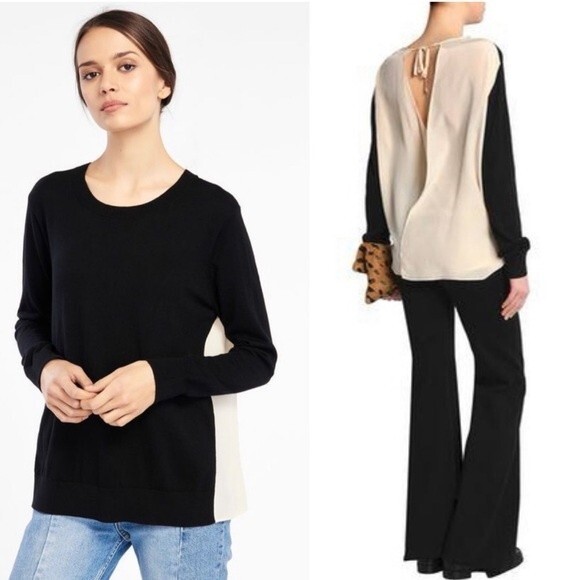 Sandro Paris | Ipolit Silk back sweater - Picture 2 of 10